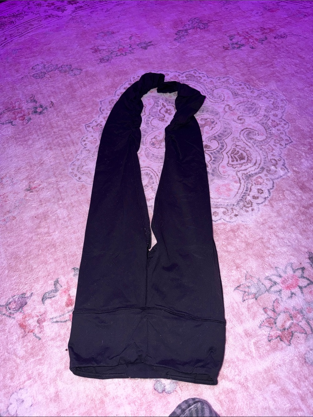 Black Leggings with Subtle Logo